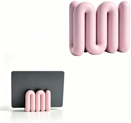 Sculptural Laptop Stand for Desk Organization，Pink：19mm by Unknown