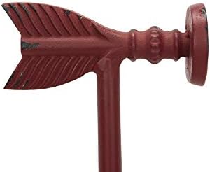 Creative Co-Op Decorative Cast Metal Arrow Bookends, Red, Set of 2 Pieces - Image 5