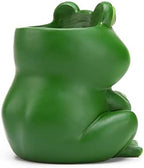 Resin Mother Baby Frog Figurine, Desktop Organizer Pen Holder - Image 5