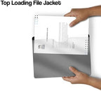 Black Plastic Folders with Closed Sides, Doctor Stuff, Letter Size, Clear Front Top Loading Job Jacket, Documents Holder for Office, High School and Medical Files, Pack of 50 - Image 5