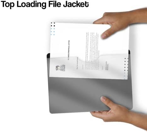 Black Plastic Folders with Closed Sides, Doctor Stuff, Letter Size, Clear Front Top Loading Job Jacket, Documents Holder for Office, High School and Medical Files, Pack of 50 - Image 5