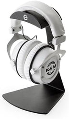 K&M Konig & Meyer 16075.000.56 Headphone Table Free-Standing Holder | Protective Rubber Padded Arm | Slip-Resistant Base | Black Structured Surface | Steel Design | Headset Accessory | German Made - Image 3