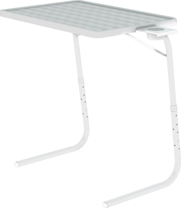 Table-Mate TV Tray Table | Portable Desk Folding Dinner Tray, Couch Table Trays for Eating Snack Food, Portable Laptop Desk, Bed Trays for Eating | Adjustable TV Trays with 3 Angles and Cup Holder - Image 3