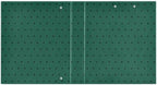 Standard View 3 Ring Binder, Green Black Polka Dot Durable Flexible Portable Waterproof Hardcover 1.5 Inch D Rings 500-Sheet Capacity Organizer 2PC - Image 3