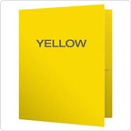 Oxford Twin-Pocket Folders, Textured Paper, Letter Size, Yellow, Holds 100 Sheets, Box of 25 (57509EE) (Pack of 5) - Image 3