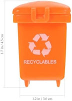 jojofuny 20Pcs Mini Trash Can Toys, Colorful Garbage Bin Play Accessories - Image 3
