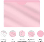 Pink Vinyl Pocket Folders, Doctor Stuff, Closed Sides, Letter Size, Clear Front Top Loading Job Jacket, Documents Holder for Office, High School and Medical Files, Pack of 25 - Image 4