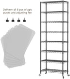 Golpart Shelves Storage Shelf Wire Closet Bathroom Organizers Metal Pantry - Image 5