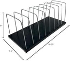 Huron Steel Wire Adjustable Vertical 8-Slot Desk File BinderOrganizer Storage - Image 7