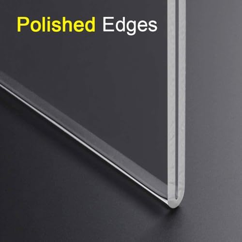BlueValley Acrylic Sign Holder 8.5 x 11 Wall Mount, Clear Acrylic Wall Frames with Double Sided Tape Adhesive & Screws, Plastic Wall Sign Menu Picture Document Holders for Office, Home, Store, Restaurant-Horizontal (6 Pack) - Image 5