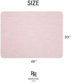 BARoyal Office Chair Mat for Hardwood Floor Under Desk Computer Rolling Chair Mat for Wood/Tile Floor Non-Slip Heavy Duty Desk Rug PVC Plastic Hard Floor Protector 30" x 48"(Blush) - Image 6