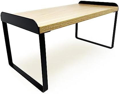 Mitus Stacking Wood Shelf Organizer, Counter Cabinet Storage Rack, 12 inch by Mitus