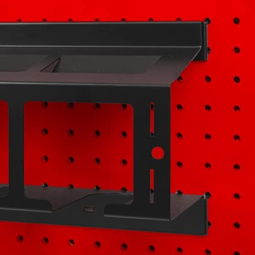 Heavy Duty Pegboard Drill Holder, 3 Drill Storage Rack with Hooks & Pegs - Image 3