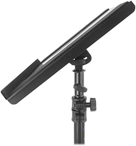 Rockville RLS68 Adjustable DJ Laptop, Tablet Tripod Stand with Dual Trays - Image 2