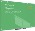 TSJ OFFICE White Board for Wall - 36" x 24" Green Glass Board 3 X 2 FT by TSJOFFICE-WipeCleanThinkGreenWorkSmart