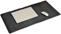 Premium Leather Desk Mat, 32x16 Inches Large Desktop Protector, Computer Gaming Mouse Pad, Office Table Blotter (Black) by MILITARIASTUFFS