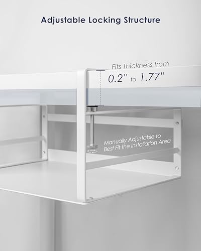 Nxconsu Under Shelf Basket, 2 Pack Under Shelf Storage Organizer, 16.1" - Image 3