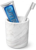 Natural Marble Toothbrush Holder for Bathroom, Stone Pen Cup for Desk by Unknown
