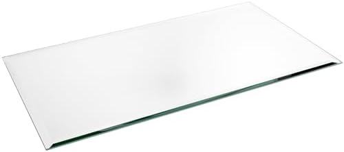 Plymor 10 x 18 inch Rectangle, 5mm Thick, Beveled Glass Mirror, Pack of 2 by Plymor