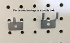 Picture Hanger Notch J Peg Hook Slatwall/Pegboard 250 Screw - Image 3