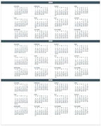 Monthly Calendar Planner, 2 Year, Black, 8-1/2" x 11" - Image 5