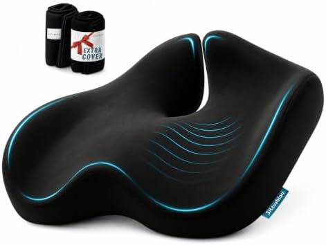 Seat Cushions for Office Chairs, Sciatica Pain Relief Cushion for Tailbone by Sitcushion