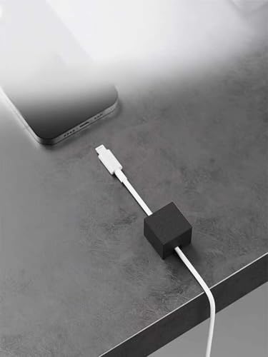 Black Stainless Steel Cable Clips, Cord Organizer Cable Management, USB Cable Holder Wire,Wire Organizer for Desk,Nightstand and Office Cable Management，Not Magnetic (Frosted Black 2pc) - Image 4
