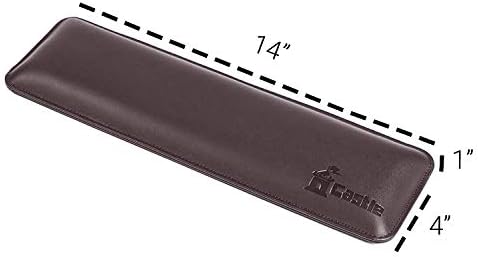 Bailey by Castle Leather Keyboard Wrist Rest (Woodland, Tenkeyless) - Image 2