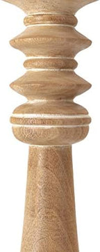 IMAX Mason Natural Wash Wood Candleholders - Set of 5 Vintage Candle Stands - Home Decor Accessory - Image 3