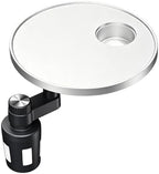 Car Tray and Cup Holders, 360° Rotating Car Desk for Laptop, Steering Wheel Tray, Car Food Tray Table for Eating, Automatic Center Console Cup Holder Universal Fit (Car Tray-White) by Oivjckx