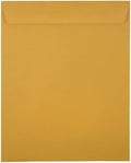 JAM PAPER 11 1/2 x 14 1/2 Open End Catalog Commercial Envelopes - Brown Kraft Manila - 500/Pack by JAMPaper