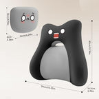 BEBAS Ergonomic Memoery Foam Lumbar Support Pillow for Car & Office, Black - Image 2
