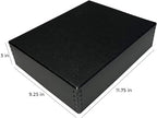 Lineco Drop Front Archival Storage Box, 9.25x11.75x3 in, Black, 2 Pack - Image 2