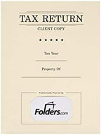 LUXPaper 9" x 12" Presentation Folders | Two Pocket | Natural | 80lb. Cover | 25 Qty - Image 3