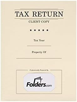 LUXPaper 9" x 12" Presentation Folders | Two Pocket | Natural | 80lb. Cover | 25 Qty - Image 3