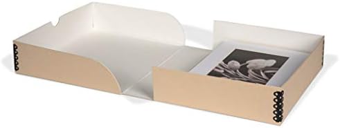 Gaylord Archival Tan Clamshell Preservation Box - 11 1/2W x 17 1/4L x 3" H - Image 3