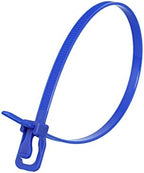 RETYZ 6-Inch Blue Reusable Releasable Cable Ties – 100 Pack, 50 lb Strength, Patented Quick-Release, Tool-Free Design for Home, Office, and Light Industrial Use - Image 2
