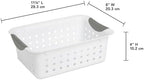 Sterilite Small Ultra Basket Plastic Storage Organizer Bin, White, 24-Pack - Image 2