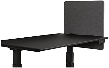 Stand Up Desk Store ReFocus Clamp-on Acoustic Desk Divider Privacy Panel that Reduces Noise and Visual Distractions (Ash Gray, 23.6" x 23.6") by SStandUpDeskStore