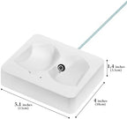 GEEKRIA Headphones Charging Stand, Compatible with Sony WH-1000XM6 / 1000XM5, 3D Printed Resin Magnetic Dock, Gaming Headset Base (White) - Image 5