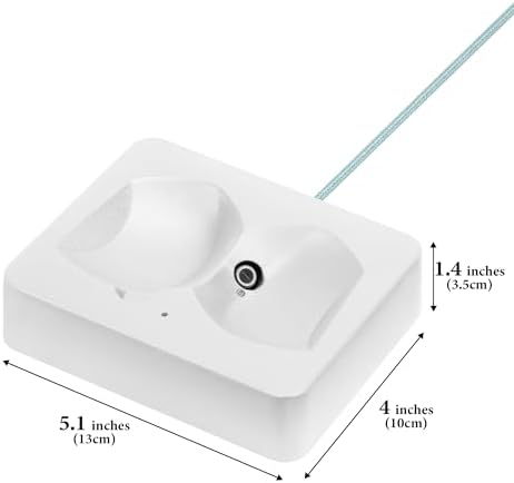 GEEKRIA Headphones Charging Stand, Compatible with Sony WH-1000XM6 / 1000XM5, 3D Printed Resin Magnetic Dock, Gaming Headset Base (White) - Image 5