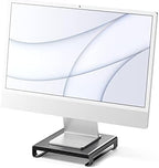 SATECHI Type-C Aluminum Monitor Stand Hub with USB-C Data, USB 3.0, Micro/SD Card Slots & 3.5mm Headphone Jack - for Apple Studio Display, iMac, iMac Pro (Space Grey) by Satechi