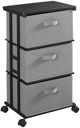 MAX Houser Dresser Tower with 3 Drawers, Grey by MAXHouser