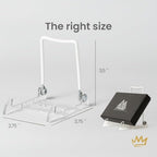 KINGDOM SOLUTIONS - 3.5" White Acrylic Display Stand Made in USA - 36 Pack - Image 2