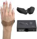 DELTAHUB Carpio 2.0 - Left-Handed Truly Ergonomic Wrist Rest for Mouse, Carpal Tunnel Support, Pain Relief, Anti-Fatigue, Easy Glide, Sleek, Office Computer, Laptop, Gaming - Large, Black by DELTAHUB