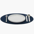 Graf Lantz - Merino Wool Oval Placemat - Marine (14" H x 19" W) - 3mm Merino Wool Felt Table Mat - Moisture Wicking - Odor, Stain, Heat & Dirt Resistant - Luxury Home Decor - Made in the USA by GrafLantz