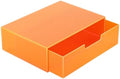 Gelite Acrylic Desk Organizer with Drawer for Makeup Vanity Stackable Desktop Storage Box for Office Supplies, 13.8 x 9.8 x 3.9’’, Neon Orange by Gelite