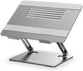 BoYata Laptop Stand, Adjustable Metal Desktop Riser, Up to 15 Inches, Gray by Boyata