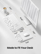Vaydeer Keyboard Riser and Mouse Pad with Wrist Rest Set, Coaster Included - Image 7