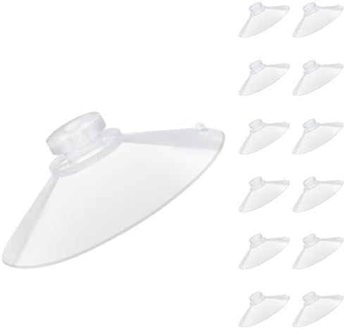 200 Pieces 2.2 inch Large Clear Suction Cups for Glass, Thick Without Hooks Without Holes, Professional Heavy Duty Sucker for Home Organization Window Decoration Bathroom Kitchen Bird Feeder by LuluEasy